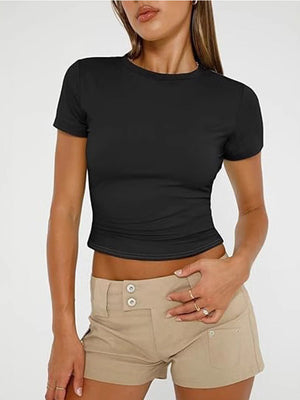 YOGA Seamless Workout Tops for Women Mimfurn