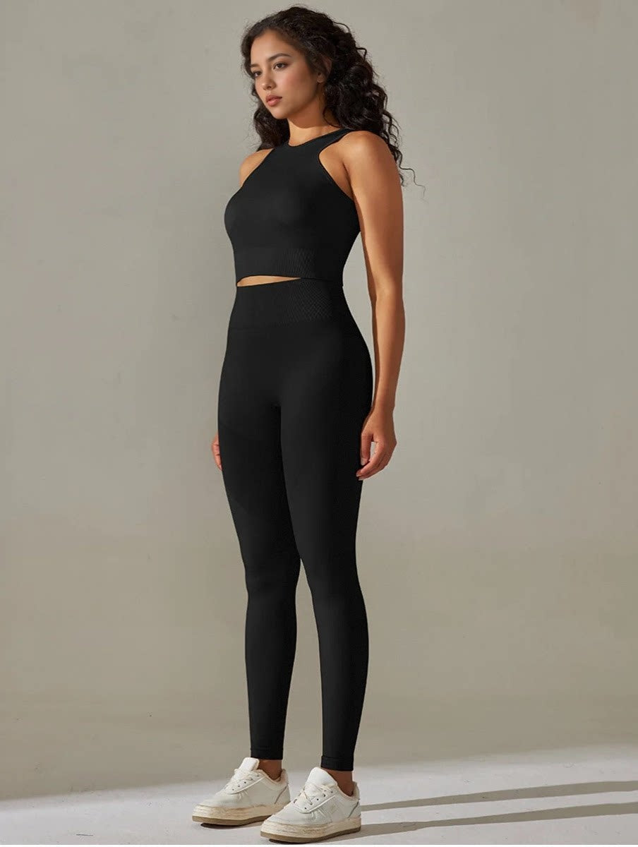 Set leggings + sports bra  black Mimfurn