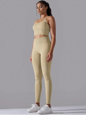 Set leggings + sports bra  Beige Mimfurn