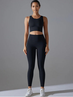 Set leggings + sports Bra  black Mimfurn