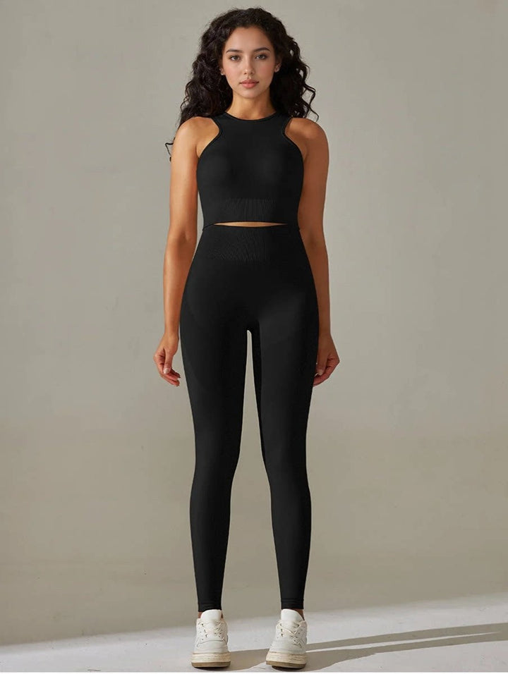 Set leggings + sports bra  black Mimfurn