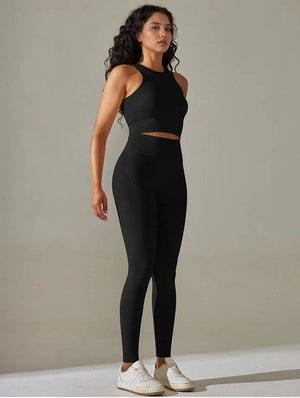 Set leggings + sports bra  black Mimfurn