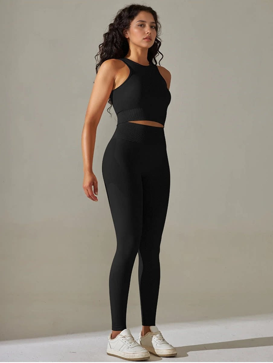 Set leggings + sports bra  black Mimfurn