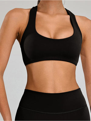 Sports bra racerback black Mimfurn