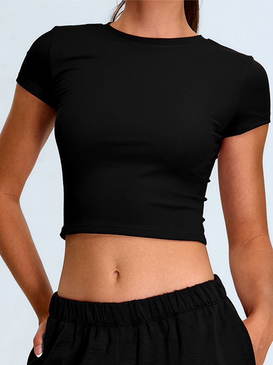 YOGA Seamless Workout Tops for Women Mimfurn