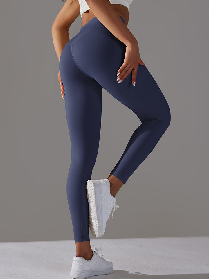 Compressive High-Rise Legging-navy blue Mimfurn