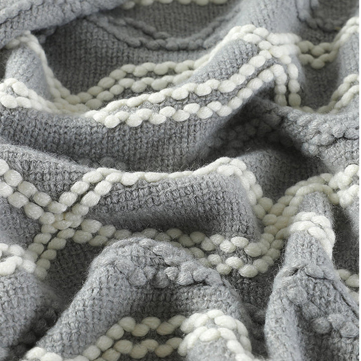 Natural Two Color  Yoga Blanket MIMFURN