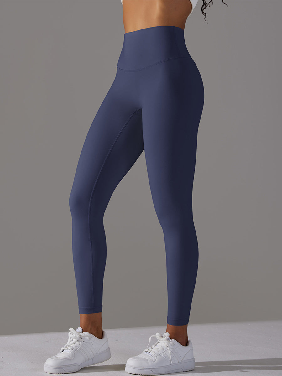 Compressive High-Rise Legging-navy blue Mimfurn