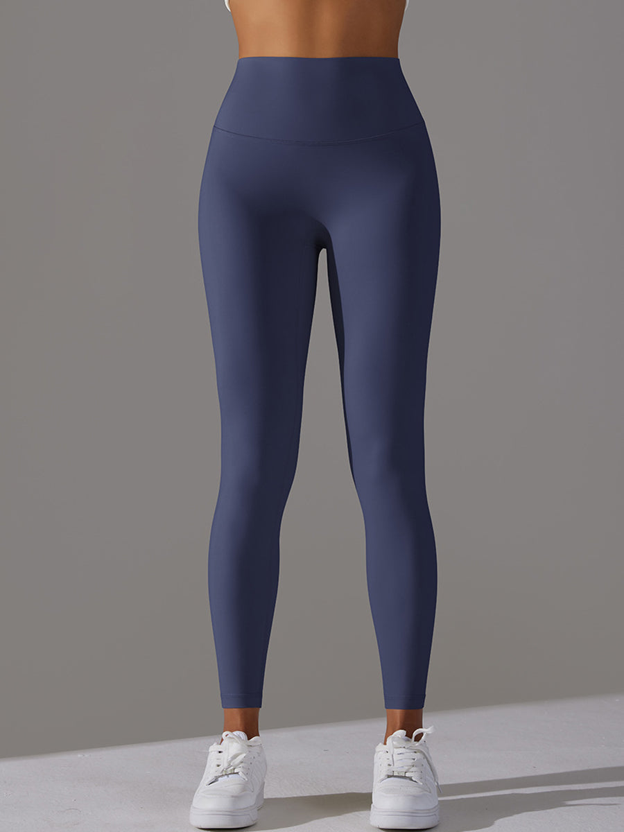 Compressive High-Rise Legging-navy blue Mimfurn