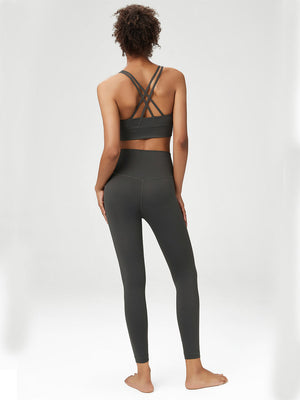 High-Waisted 7/8 Yula Luxe Yoga Leggings Mimfurn