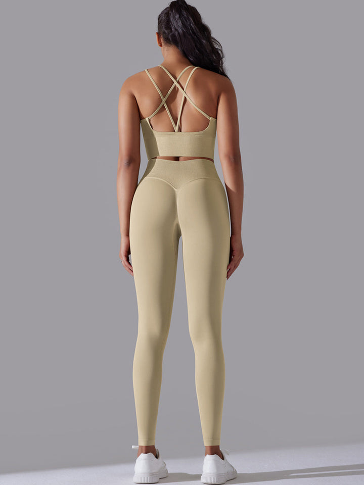 Set leggings + sports bra  Beige Mimfurn