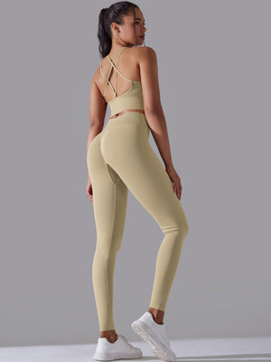 Set leggings + sports bra  Beige Mimfurn
