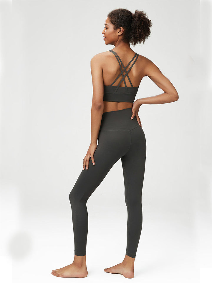 High-Waisted 7/8 Yula Luxe Yoga Leggings Mimfurn