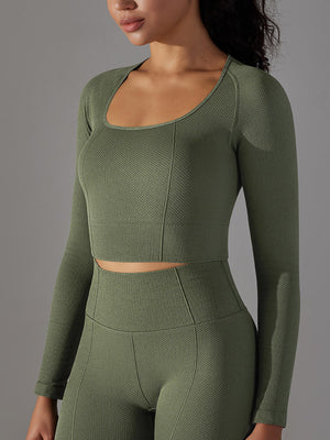 Yoga long sleeved Tops Mimfurn