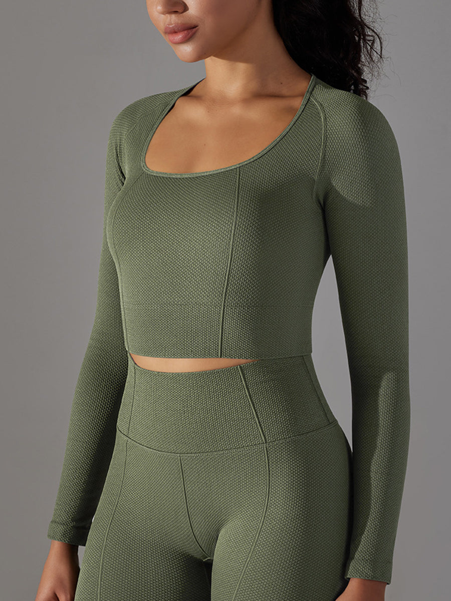 Yoga long sleeved Tops Mimfurn