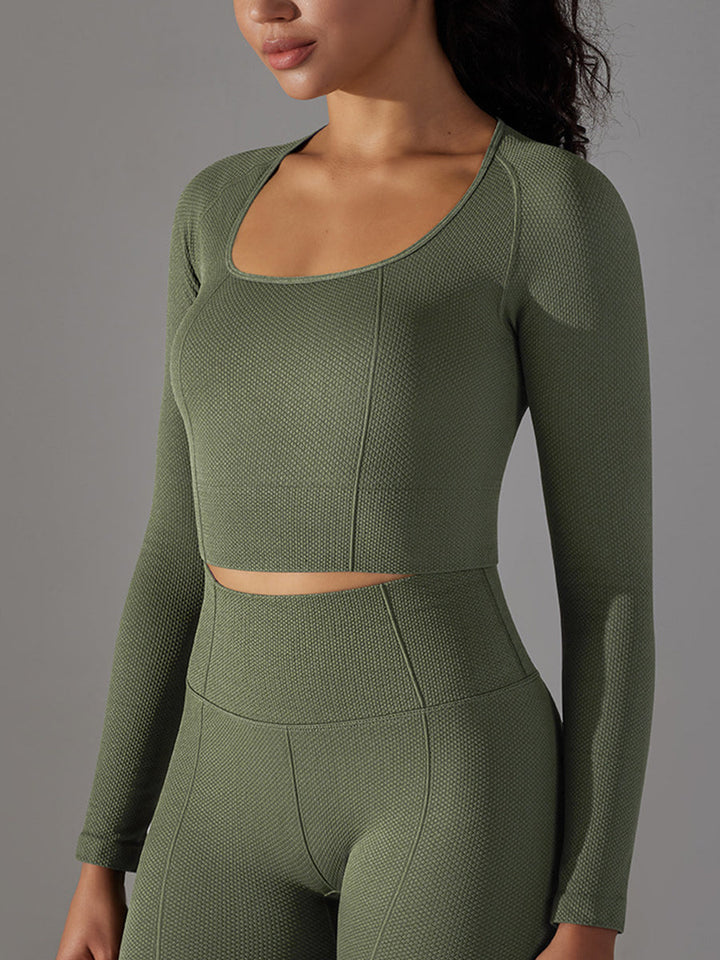 Yoga long sleeved Tops Mimfurn