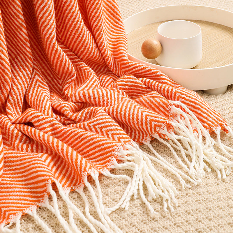 Solid Color Mexican Yoga Blanket MIMFURN