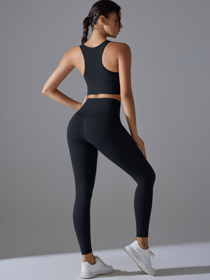 Set leggings + sports Bra  black Mimfurn