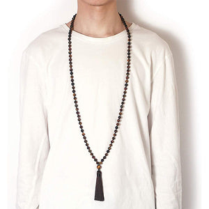 Mala Bead Necklace - Tiger's Eye Mimfurn
