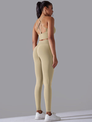 Set leggings + sports bra  Beige Mimfurn