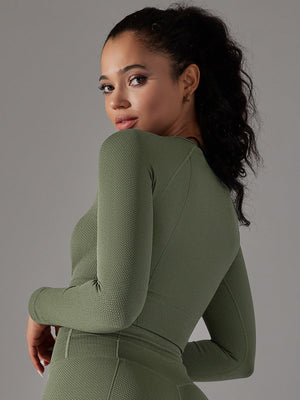 Yoga long sleeved Tops Mimfurn