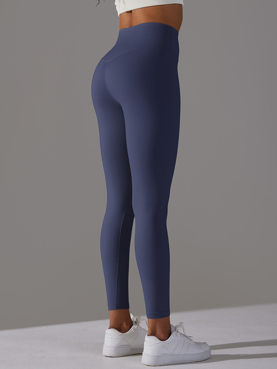 Compressive High-Rise Legging-navy blue Mimfurn