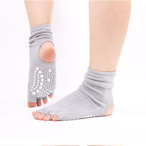 Grip Half Toe Low Rise Socks Mimfurn