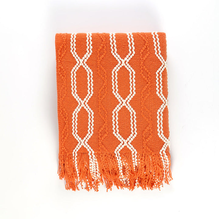 Natural Two Color  Yoga Blanket MIMFURN