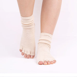 Grip Half Toe Low Rise Socks Mimfurn