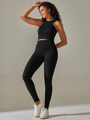 Set leggings + sports bra  black Mimfurn