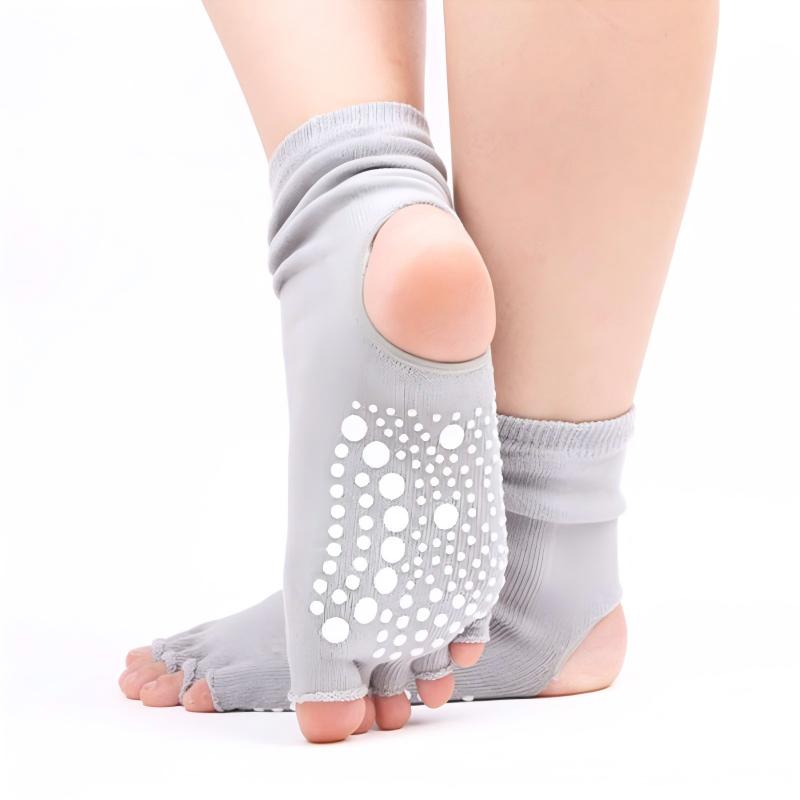 Grip Half Toe Low Rise Socks Mimfurn