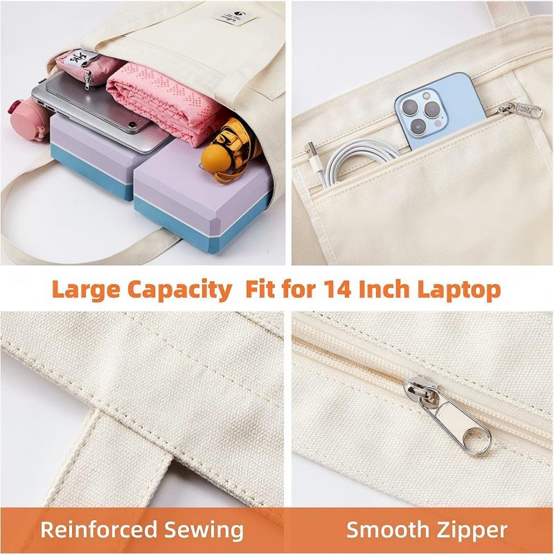 Tote Bag with Yoga Mat Carrier Mimfurn