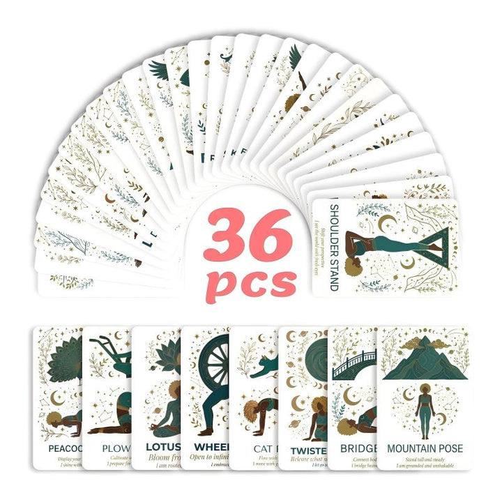 36 pieces Yoga pose Cards Mimfurn