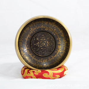 Hand Hammered Carved Tibetan Singing Bowl Mimfurn