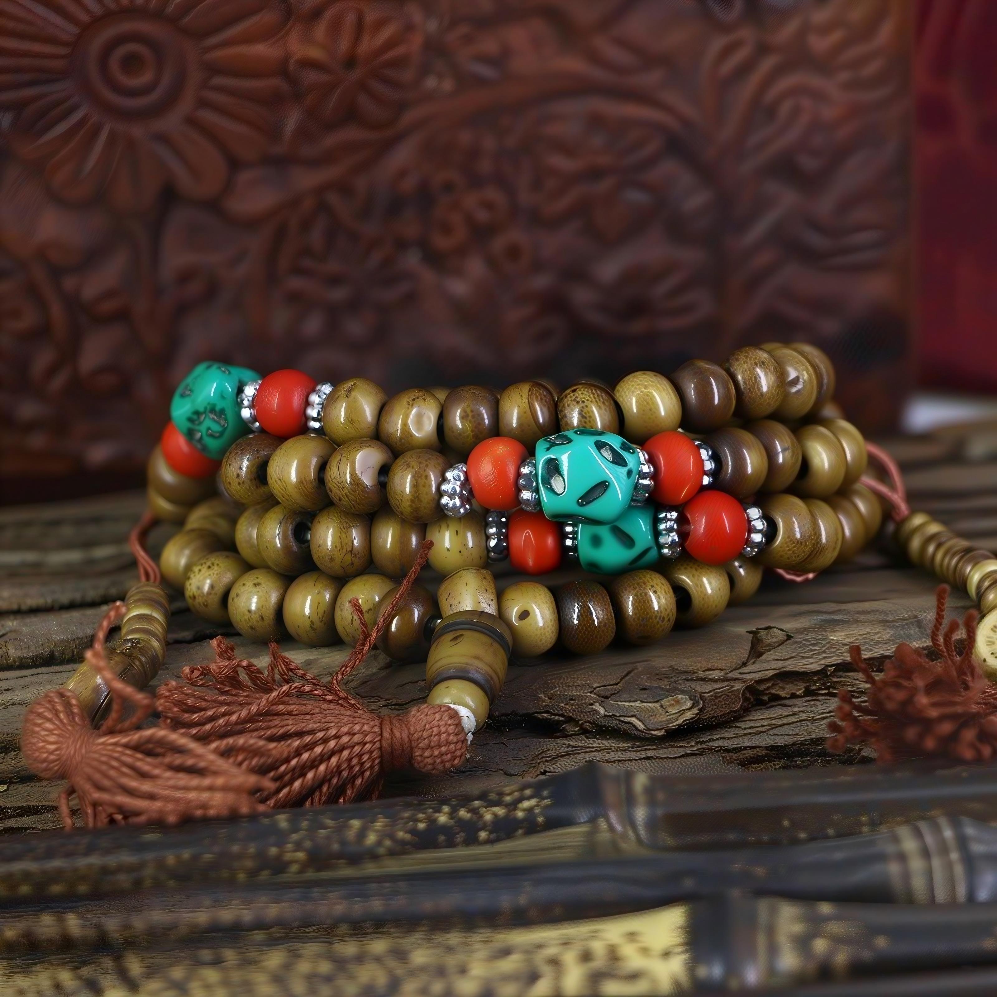 Wood Japa Mala Beads Mimfurn