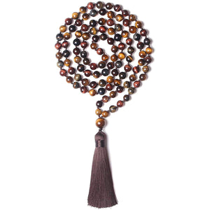 Mala Bead Necklace - Tiger's Eye Mimfurn