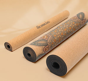 Travel mat yoga cork mat 1mm MIMFURN
