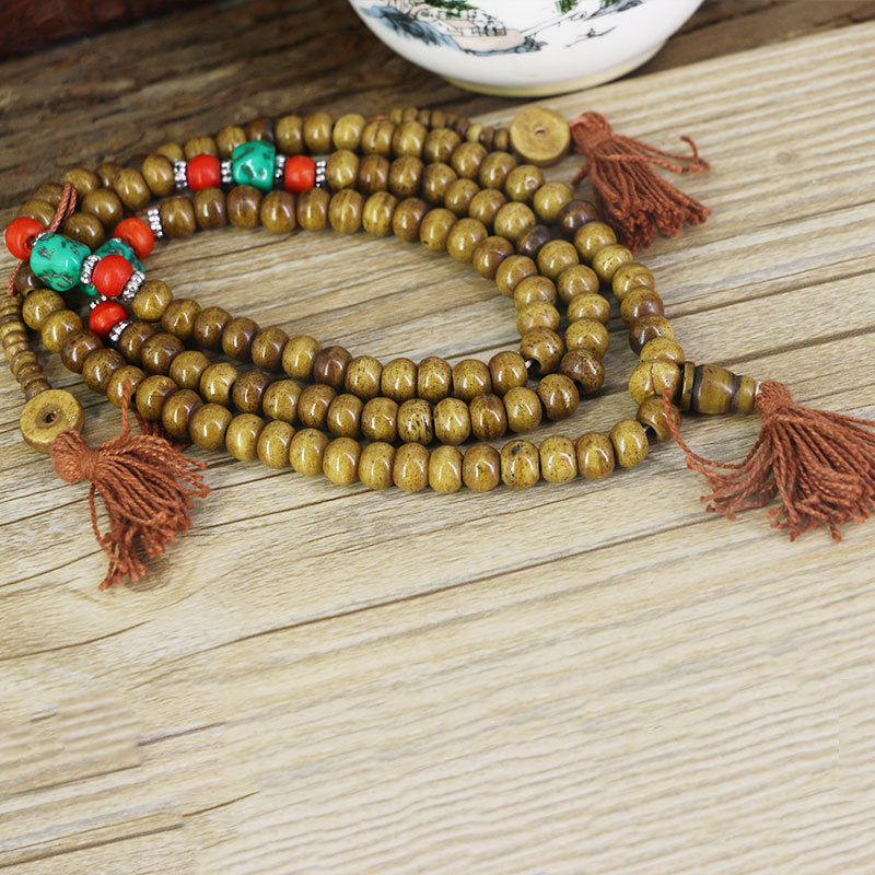 Wood Japa Mala Beads Mimfurn