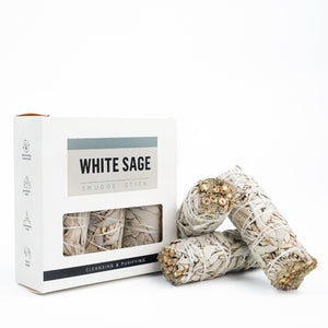 4'' White Sage Incense Bouquet Mimfurn