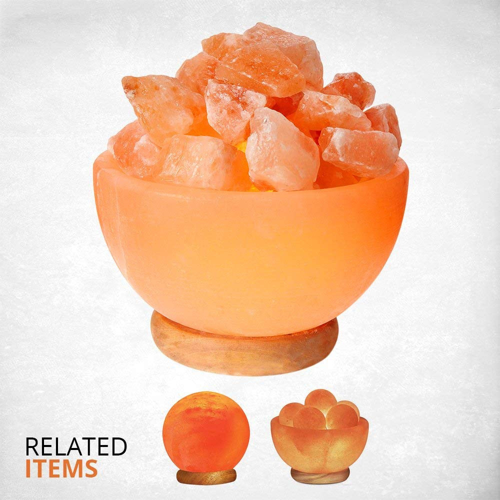 Himalayan Fire Bowl Salt Lamp 3kg Mimfurn