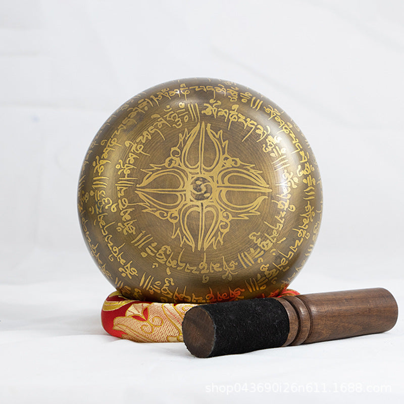 Hand Hammered Carved Tibetan Singing Bowl Mimfurn