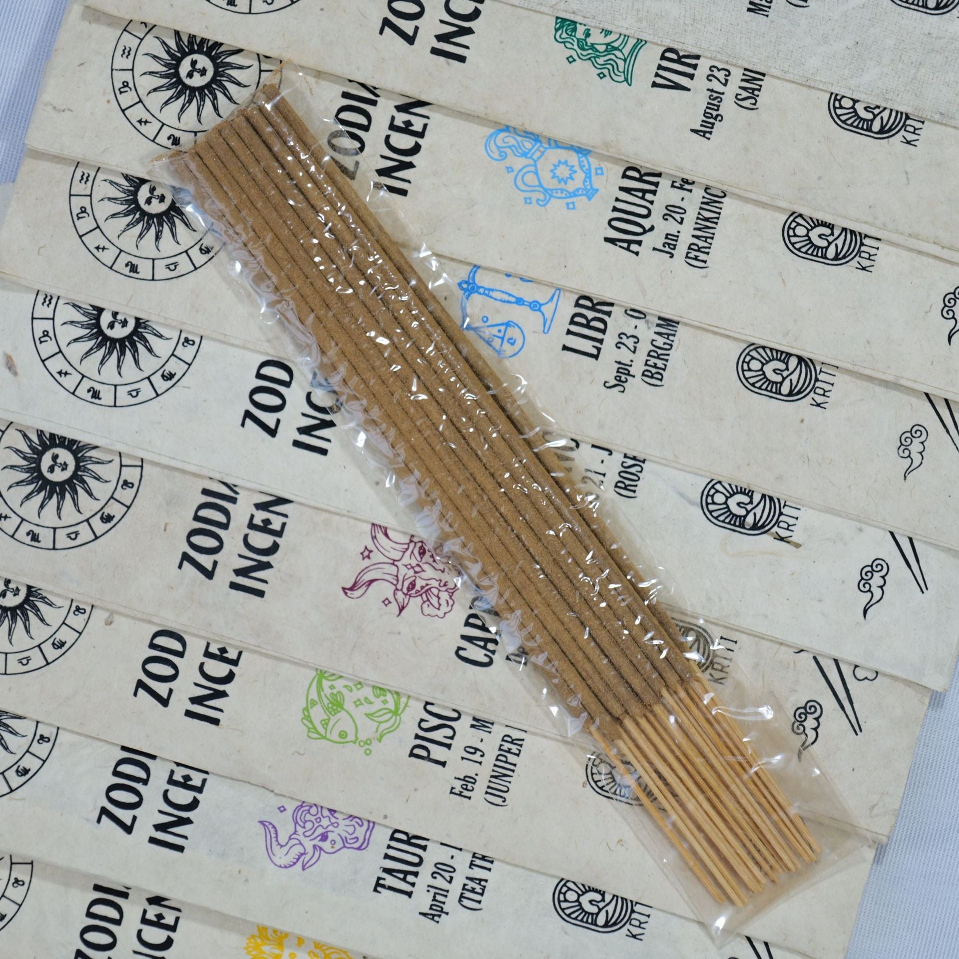 12 Zodiac Incense Sticks(Set of 12 Packs) Mimfurn