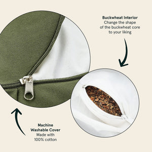 Meditation cushion half moon Zafu Mimfurn