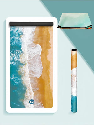 Travel yoga mat ocean  1.5mm MIMFURN